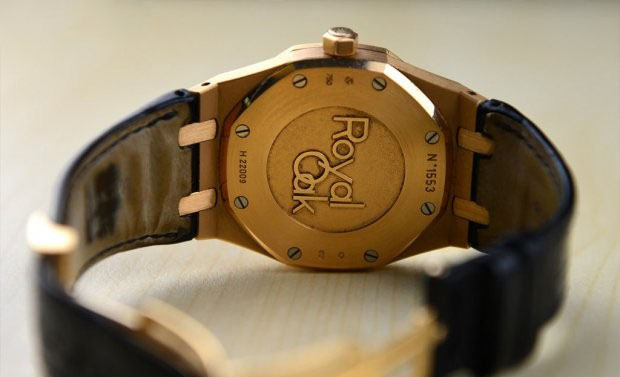 Audemars Piguet AP Royal Oak reloj color de rosa de doble huso horario de los hombres de oro