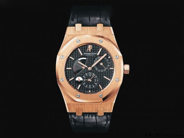 Audemars Piguet AP Royal Oak reloj color de rosa de doble huso horario de los hombres de oro